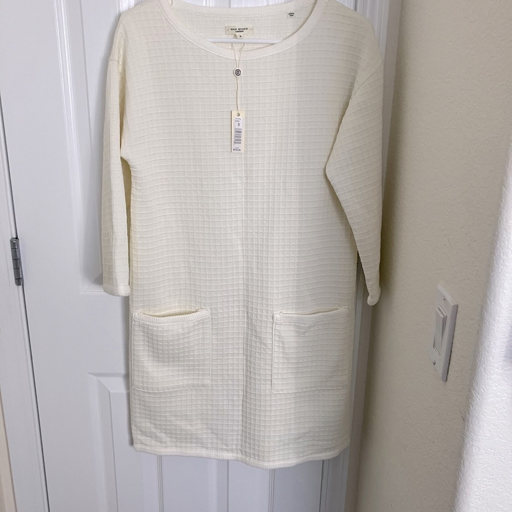 Elegant Max studio London - Ivory dress women’s size small